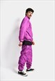 VINTAGE 90S MEN'S TRACKSUIT SET IN PURPLE COLOUR OLD SCHOOL