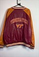 VINTAGE BARRYS VIRGINIA TECH LEATHER WOOL VARSITY JACKET XL