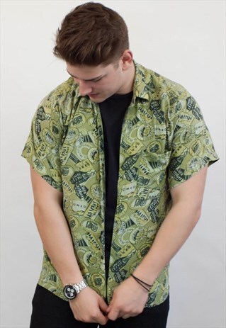 VINTAGE ABSTRACT PATTERN SHIRT