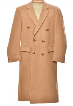 Vintage Beyond Retro Double Breasted Brown Wool Coat - L