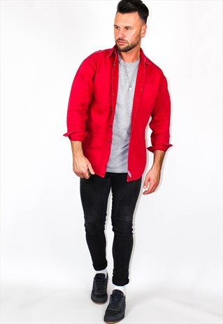 VINTAGE LEVI'S RED DENIM SHIRT