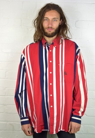 VINTAGE 90'S NAUTICA STRIPED SHIRT