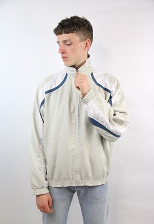 VINTAGE FILA BEIGE PATTERNED 90'S JACKET