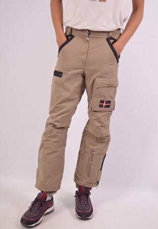 VINTAGE NAPAPIJRI CARGO TROUSERS KHAKI