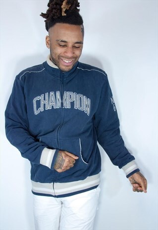 EMBROIDED CHAMPION ZIP SWEATSHIRT