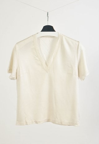 VINTAGE 80'S BLOUSE IN WHITE