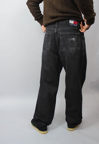 MEAS VINTAGE TOMMY HILFIGER BLACK DENIM JEANS