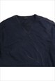 VINTAGE 90'S BANANA REPUBLIC SWEATSHIRT PLAIN CREWNECK NAVY