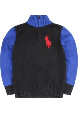 Vintage 90's Ralph Lauren Jumper / Sweater Knitted Full Zip
