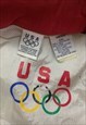 VINTAGE 90S USA OLYMPICS WINDBREAKER JACKET SHELL NYLON