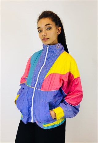 VINTAGE FESTIVAL 80S RAVE WINDBREAKER JACKET