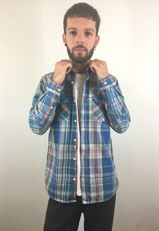 VINTAGE CHECK FLANNEL SHIRT
