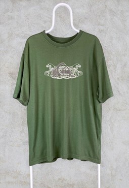 Green Quiksilver T Shirt 