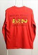VINTAGE EMBROIDERED SEAGULL LOGO TOP RED