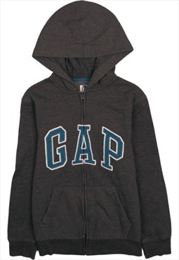 Vintage 90's Gap Hoodie Spellout Full Zip Up Grey XXLarge