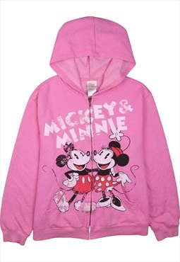 Vintage 90's Disney Hoodie Mickey & Minnie Mouse Full Zip Up