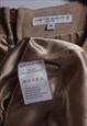 SUEDE LEATHER BEIGE MINI A LINE MINI LENGTH DRESS 3990