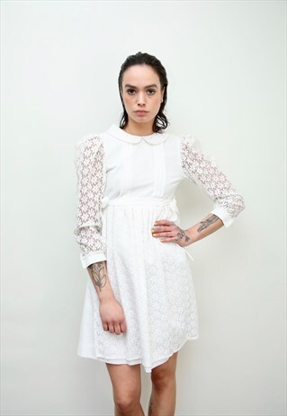 WHITE 60S DRESS