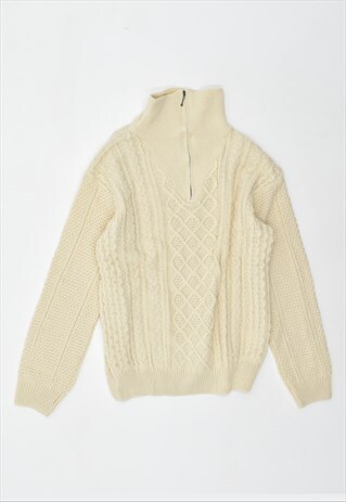 VINTAGE 90'S VINTAGE JUMPER SWEATER BEIGE