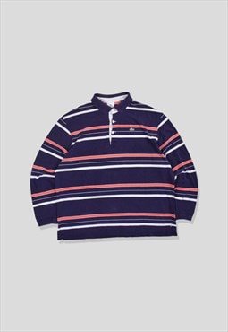 Vintage 90s Lacoste Stripe Rugby Polo Shirt