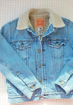 Vintage Levi's Shearling Lined Stonewash Denim Jacket