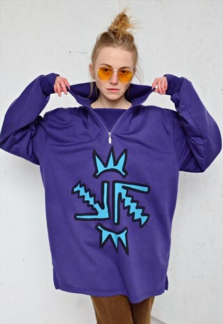 80S VINTAGE PURPLE SWEATSHIRT
