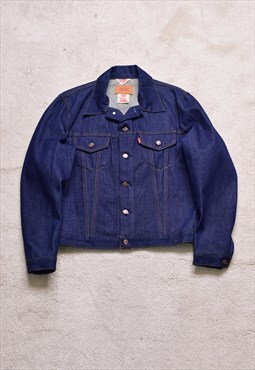 Rare Vintage 80s Levi's Made in France Blue Denim Jacket 