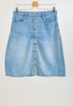 Vintage 00s button denim skirt