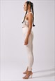NUDE SHAPE MESH TWO PIECE