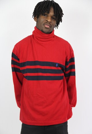 VINTAGE POLO RALPH LAUREN POLO NECK JUMPER