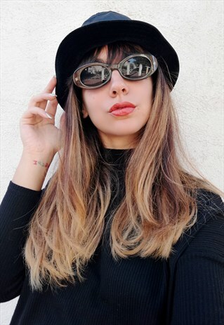 2YK SISLEY BLACK SATIN BUCKET