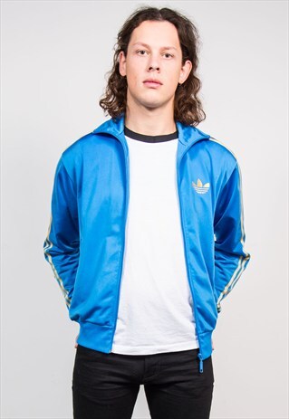 90'S BLUE ADIDAS FIREBIRD TRACKSUIT JACKET