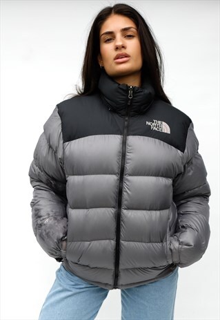 north face puffer jacket 700 puffer grey black