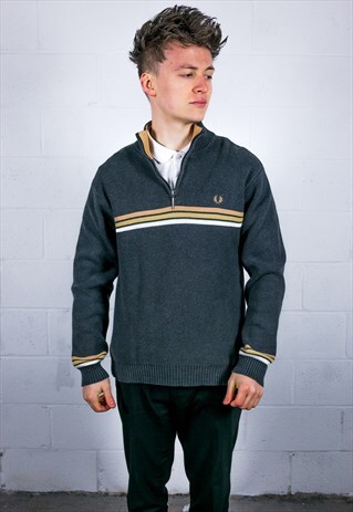 VINTAGE FRED PERRY 1/4 ZIP SWEATSHIRT