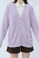 90s Vintage Pink Sequin Cardigan (Size M)