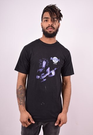 HARD ROCK COFE MENS VINTAGE T-SHIRT TOP SMALL BLACK 90'S