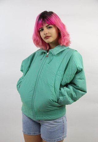 VINTAGE FILA TURQUOISE 90'S BOMBER JACKET