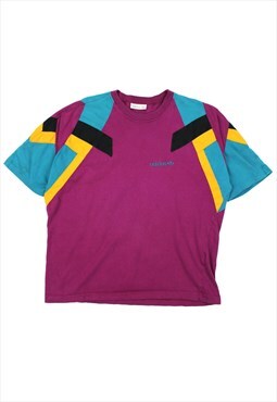 1990s Adidas colour block t shirt