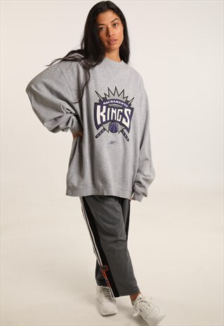 VINTAGE REEBOK PRINT LOGO SWEATSHIRT