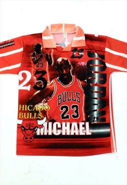 Michael Jordan Print Top y2k Chicago Bulls Graphic