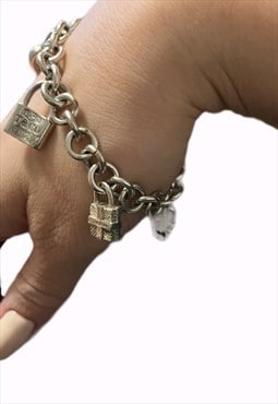 Vintage Y2K return to Tiffany & co silver charm bracelet 