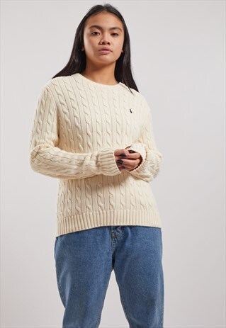 VINTAGE RALPH LAUREN CABLE KNIT JUMPER