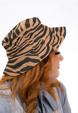 Tiger Print Bucket Hat   Perfect Summer Festival Accessory