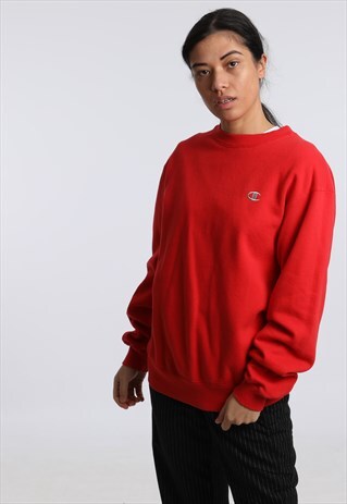 90S CHAMPION EMBROIDERED LOGO SWEATSHIRT