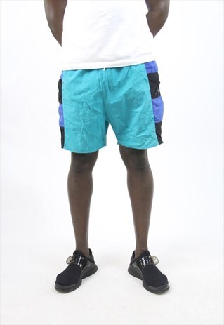 VINTAGE 90'S BLOCK COLOUR SPORT SHORTS