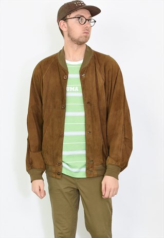 VINTAGE SUEDE BOMBER JACKET /BVC2247
