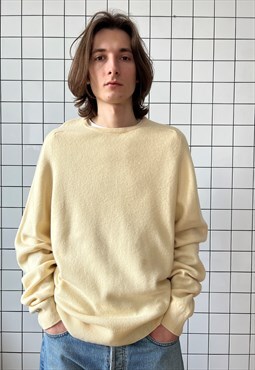 Vintage BURBERRYS Sweater Knitted 90s Beige