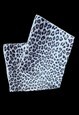 70'S VINTAGE BROWN CREAM ANIMAL PRINT LADIES SCARF