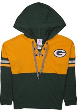 NFL 90's Packers Green Bay Pullover Hoodie Large Green