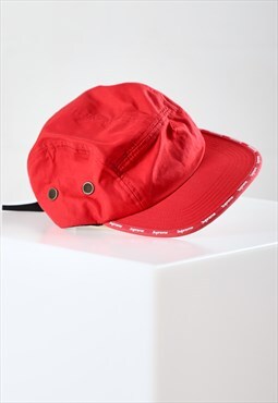 Vintage Supreme Cap in Red 5 Panel Skater Summer Hat